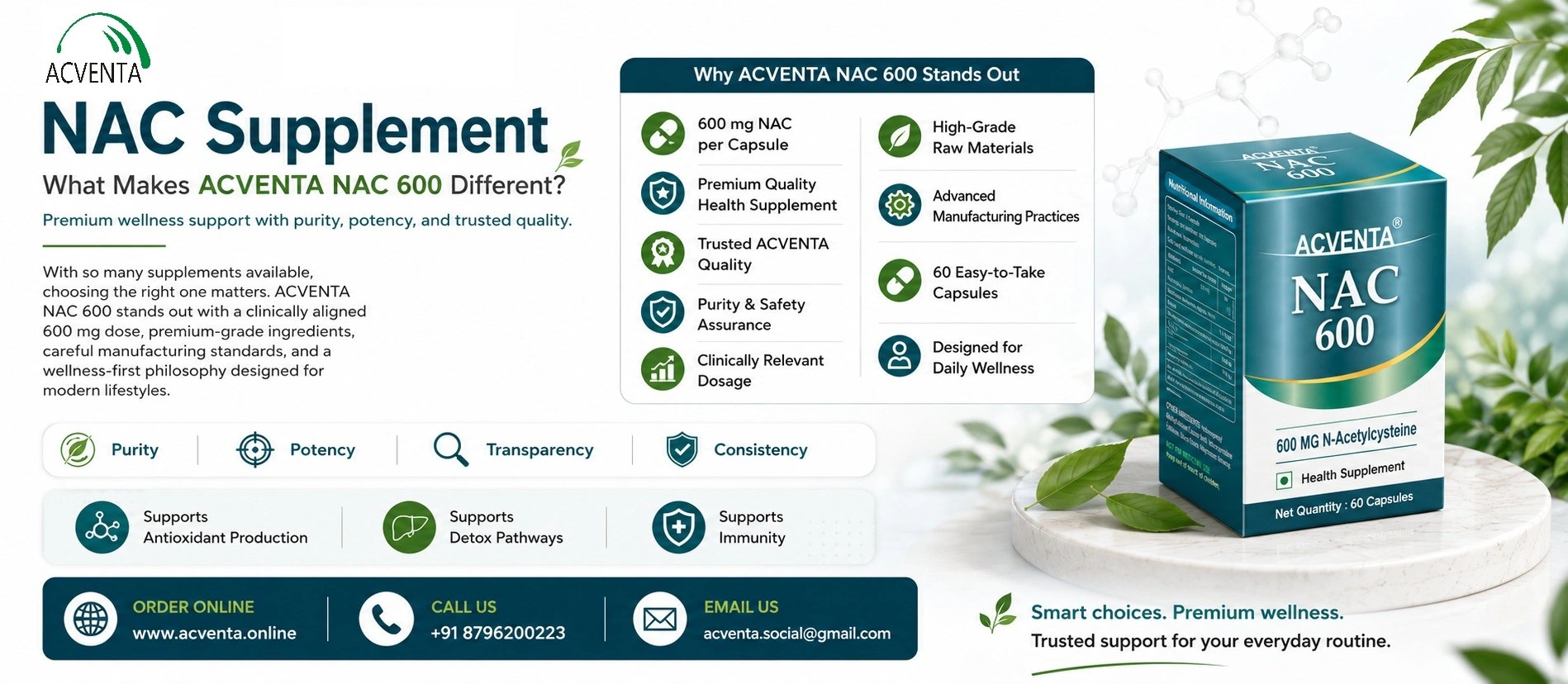 NAC Supplement: What Makes ACVENTA NAC 600 Premium